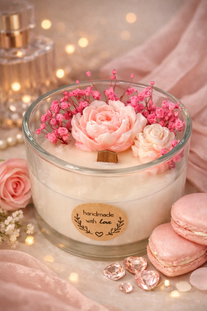 Świece w szkle Soft Bloom (na zamówienie)